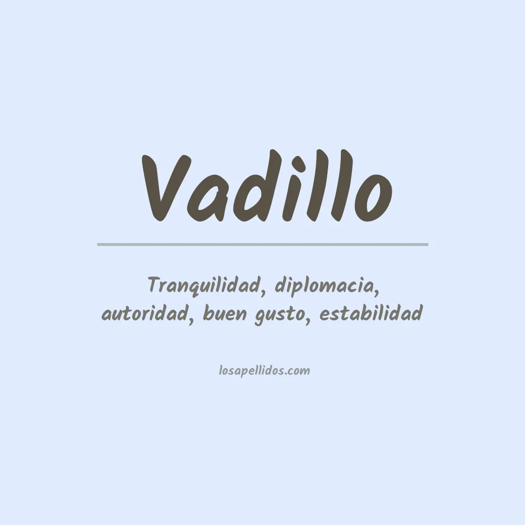 Apellido Vadillo
