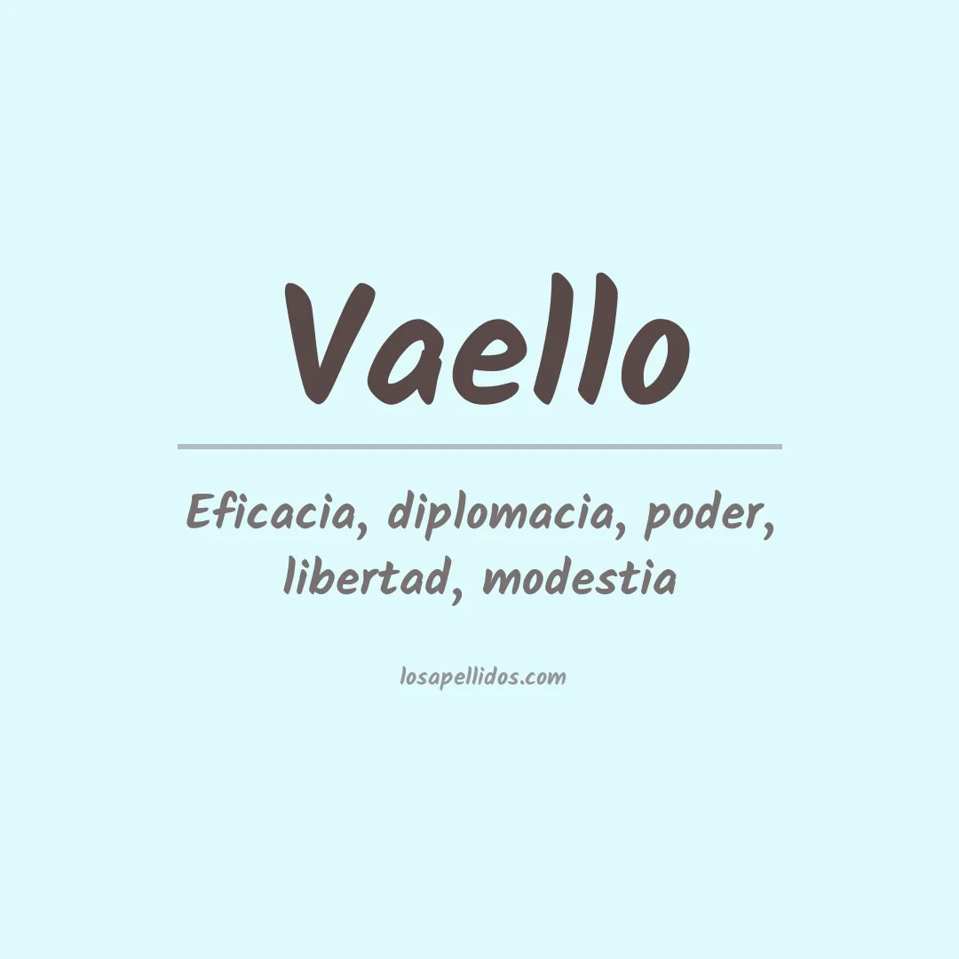 Apellido Vaello