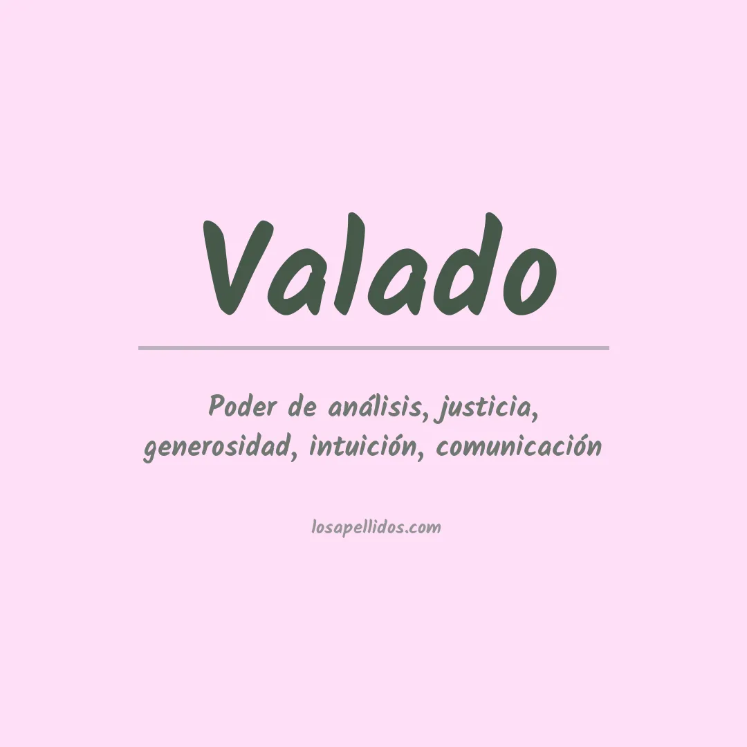 Apellido Valado