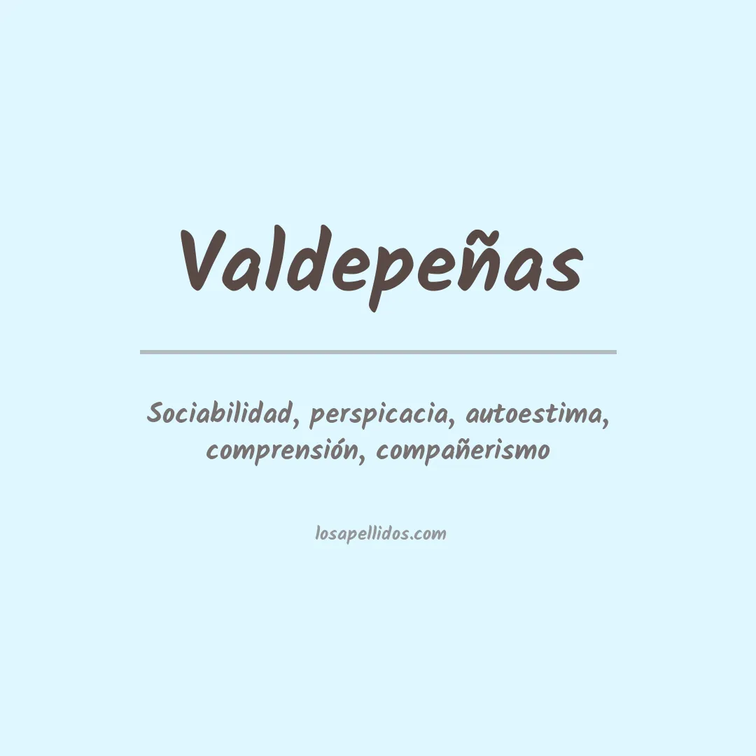 Apellido Valdepeñas