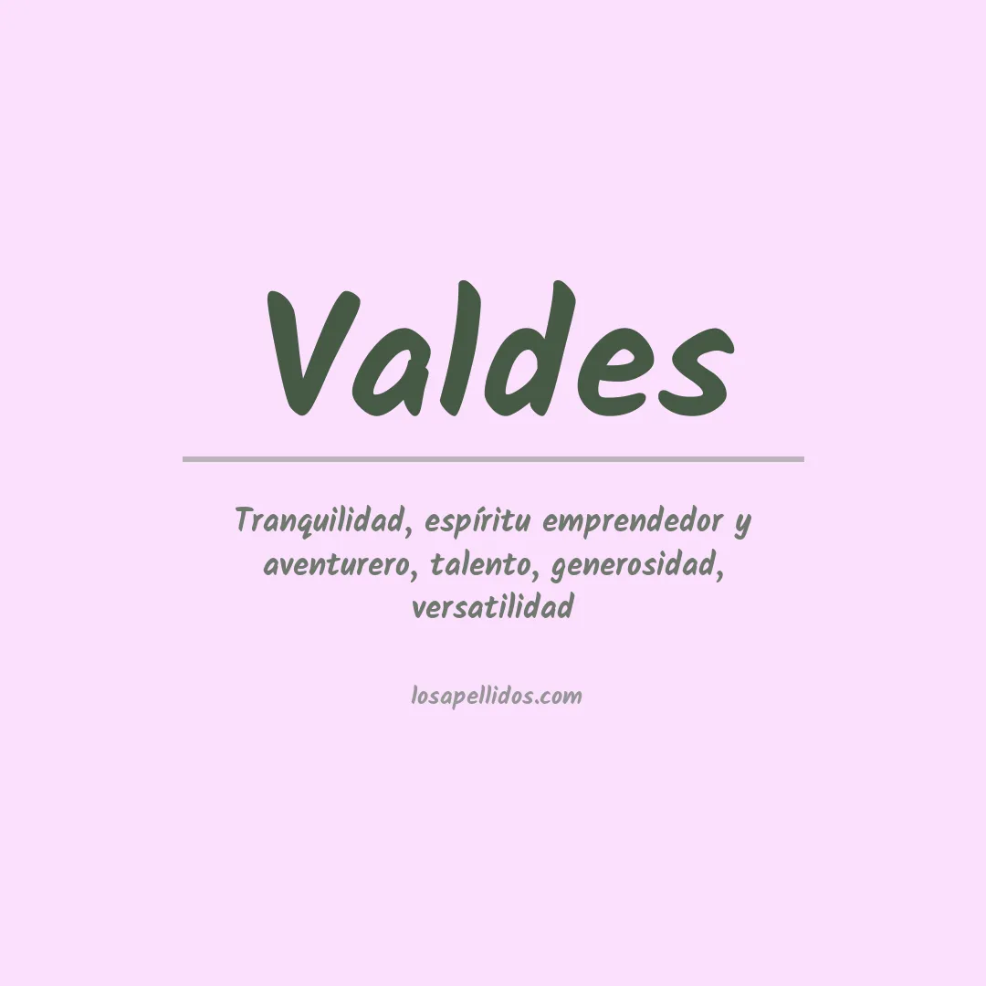 Apellido Valdes