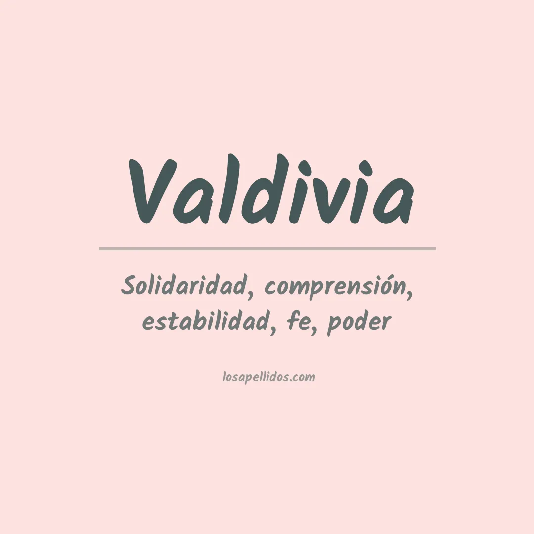 Apellido Valdivia