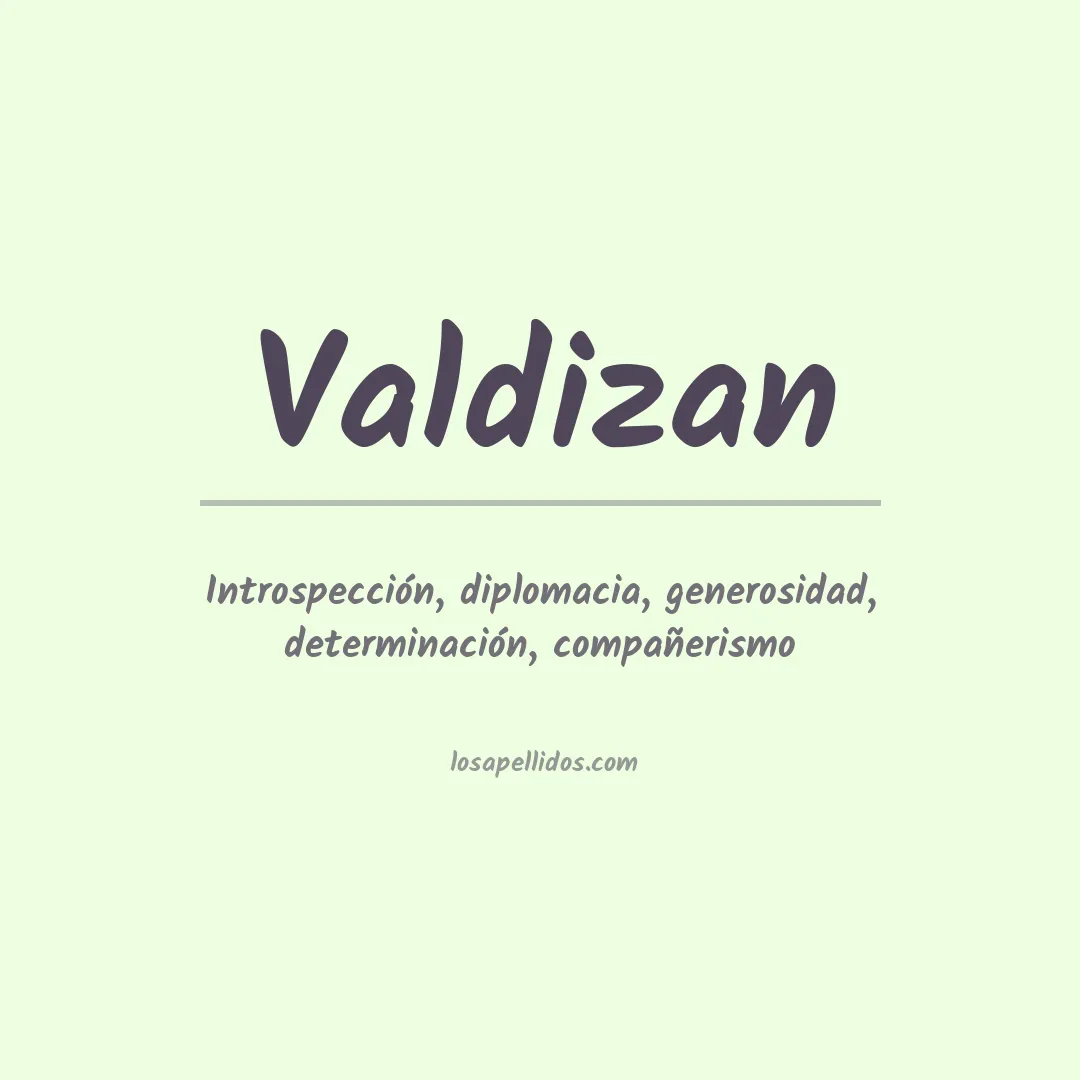 Apellido Valdizan