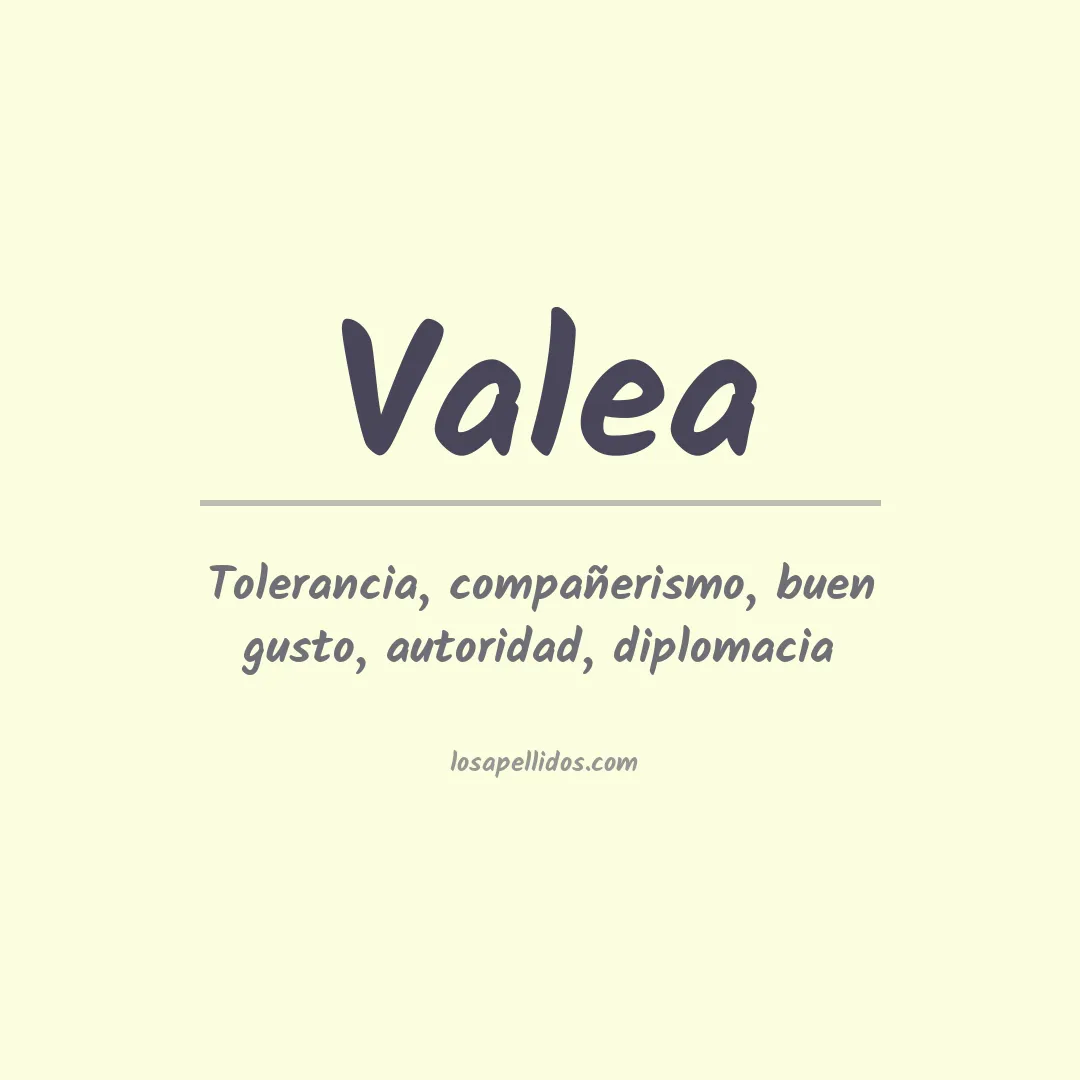 Apellido Valea
