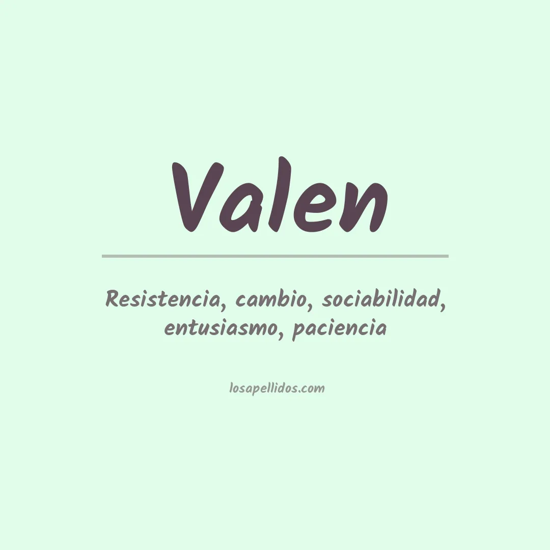 Apellido Valen