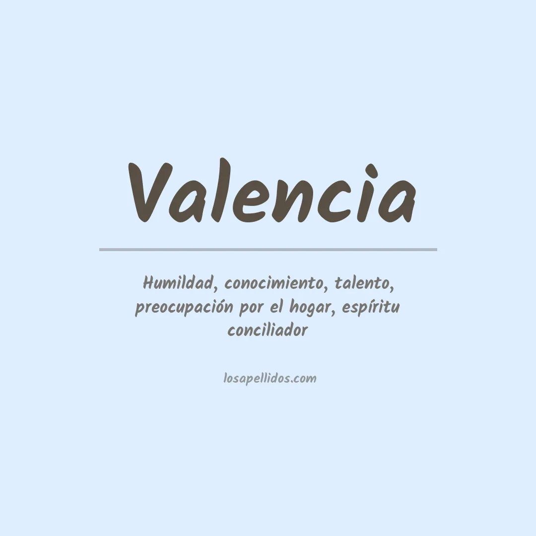 Apellido Valencia