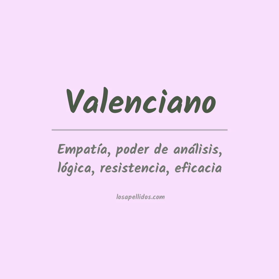Apellido Valenciano