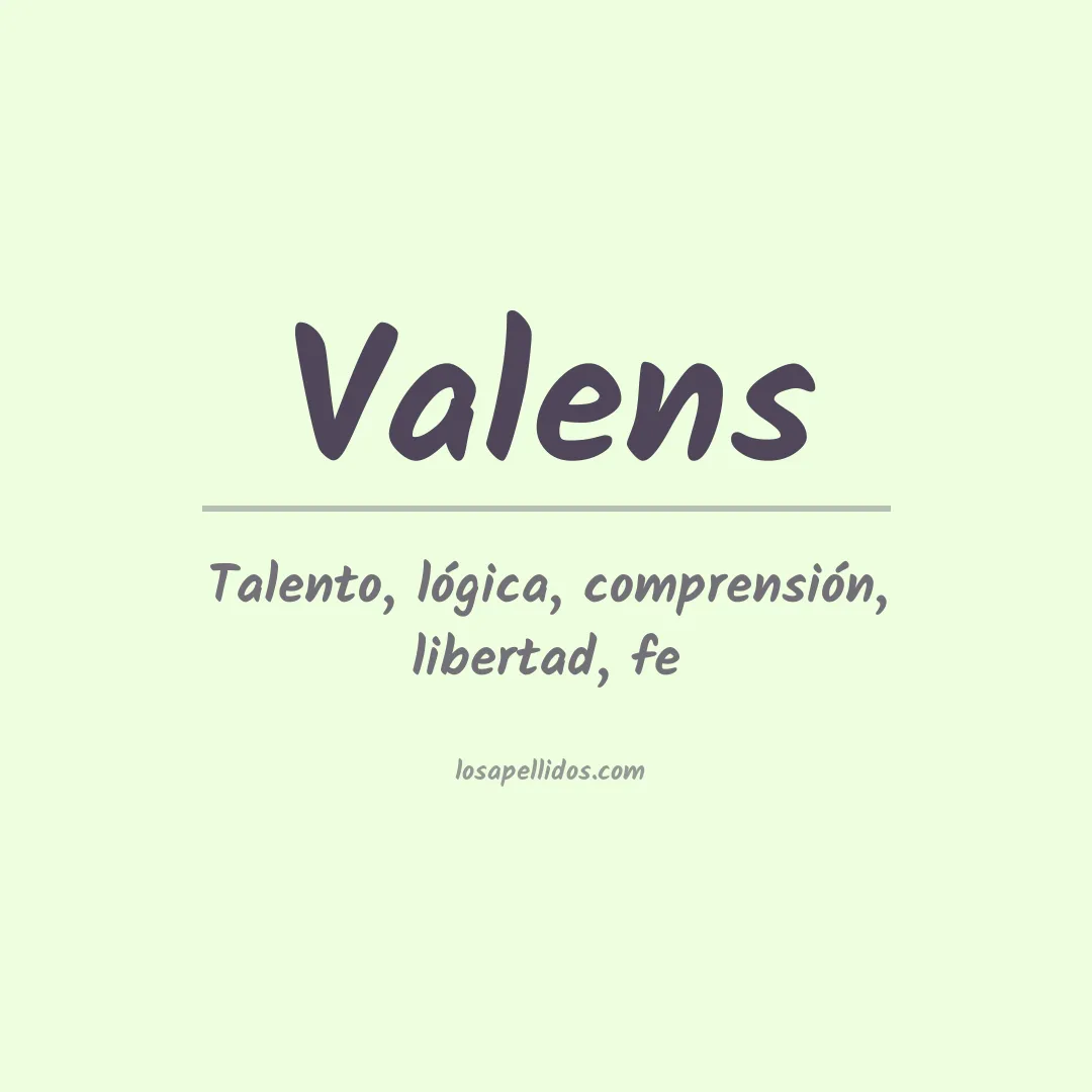 Apellido Valens