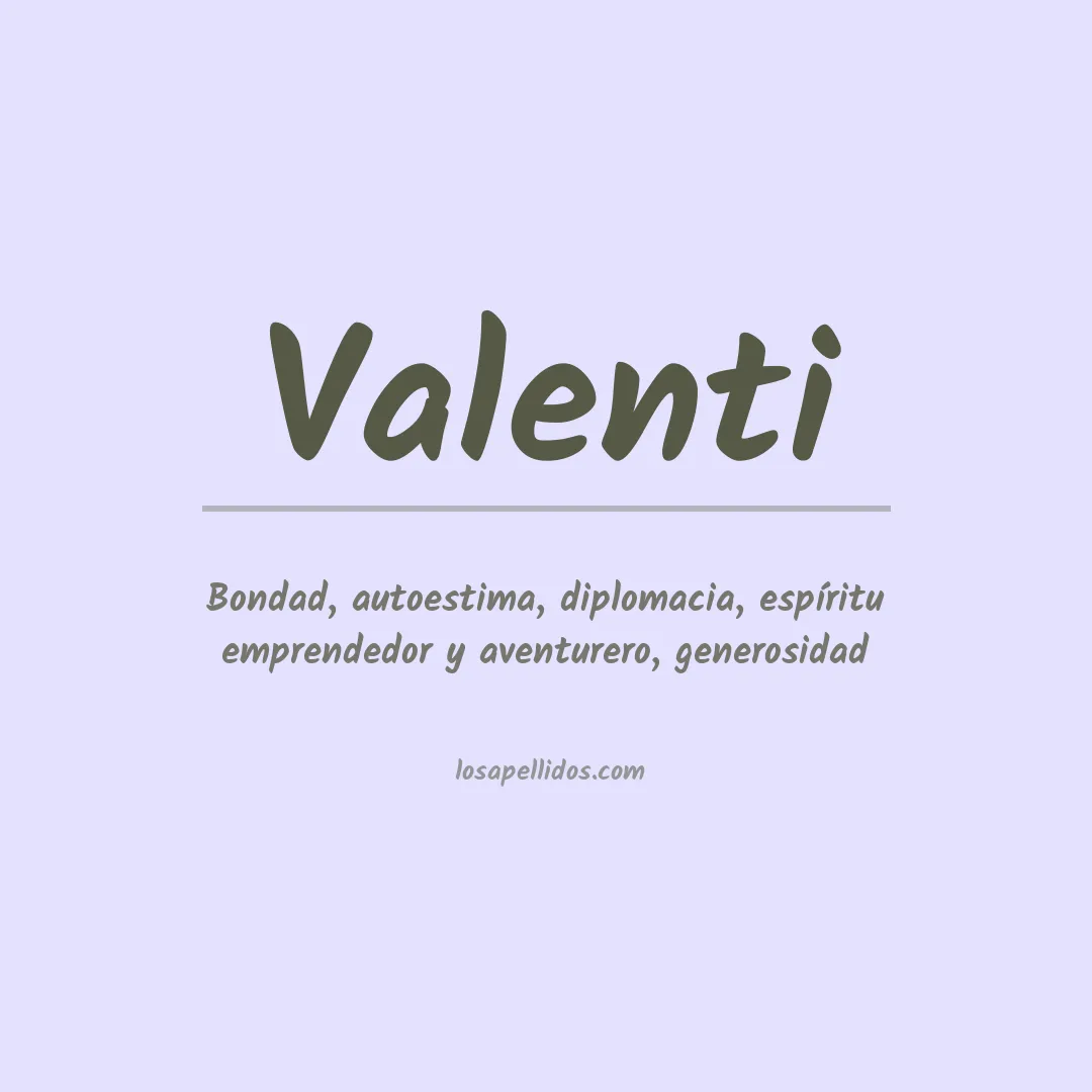 Apellido Valenti