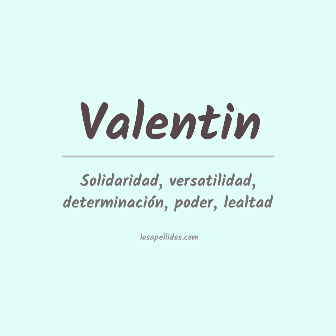 Apellido Valentín