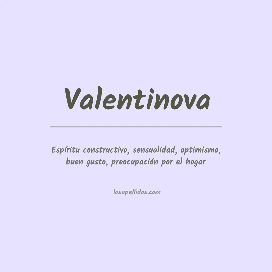 Apellido Valentinova