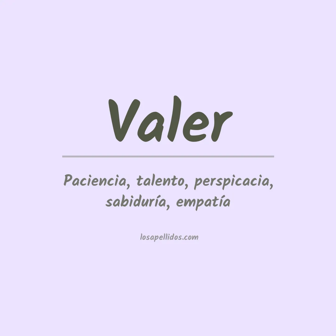 Apellido Valer