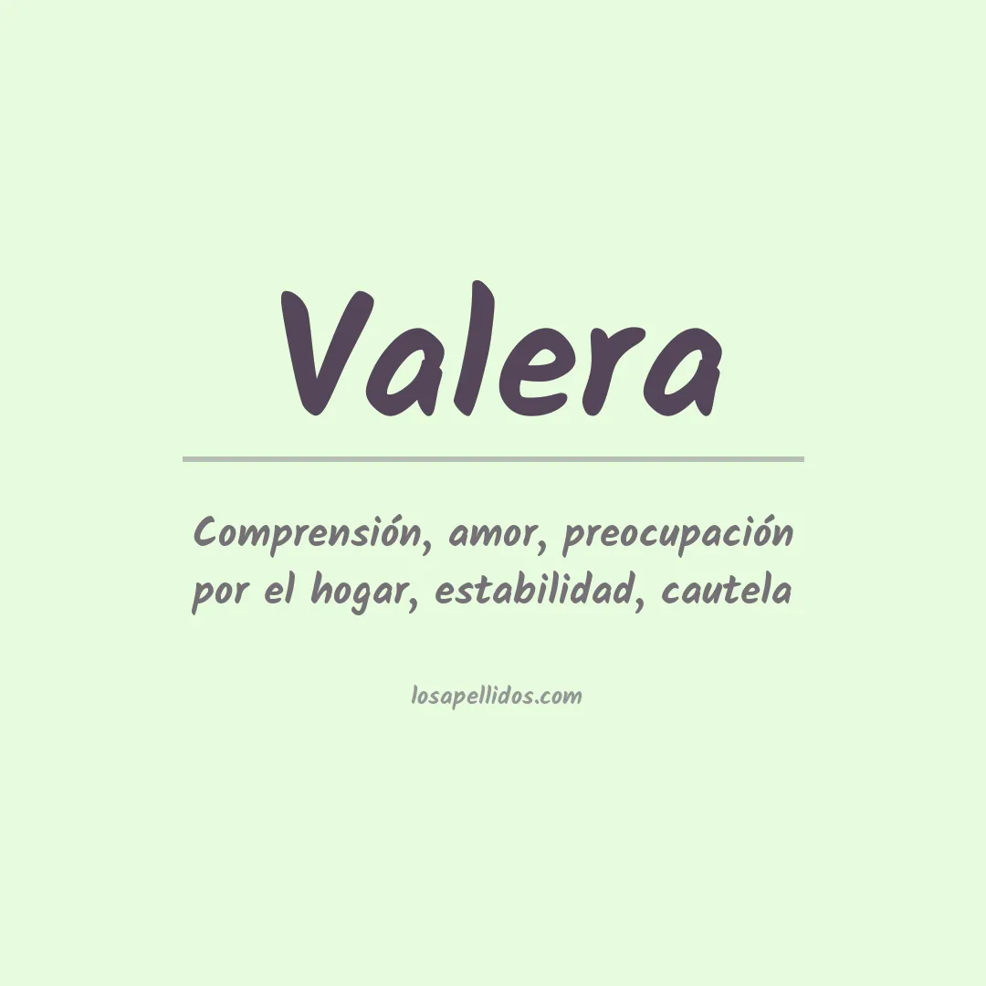 Apellido Valera