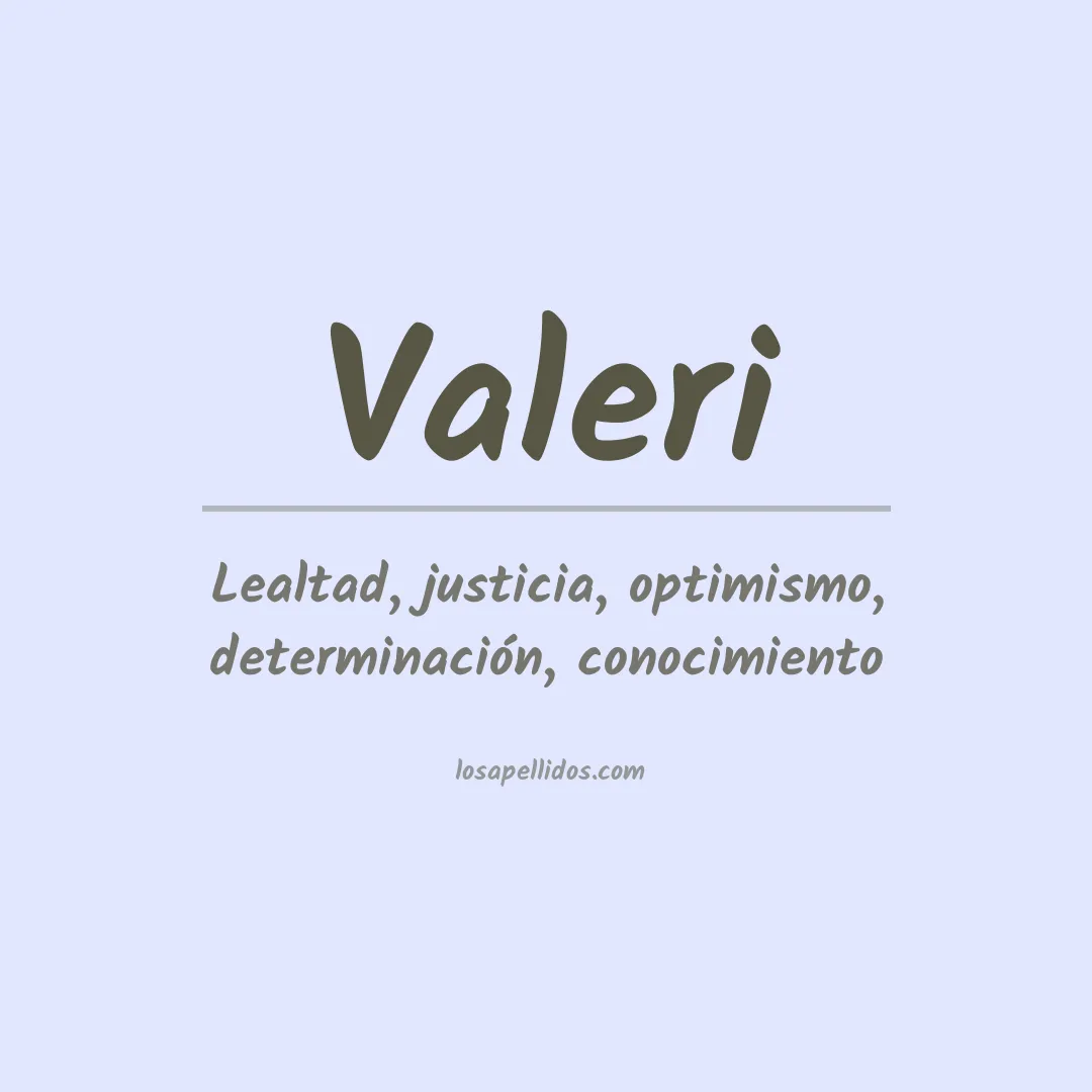 Apellido Valeri