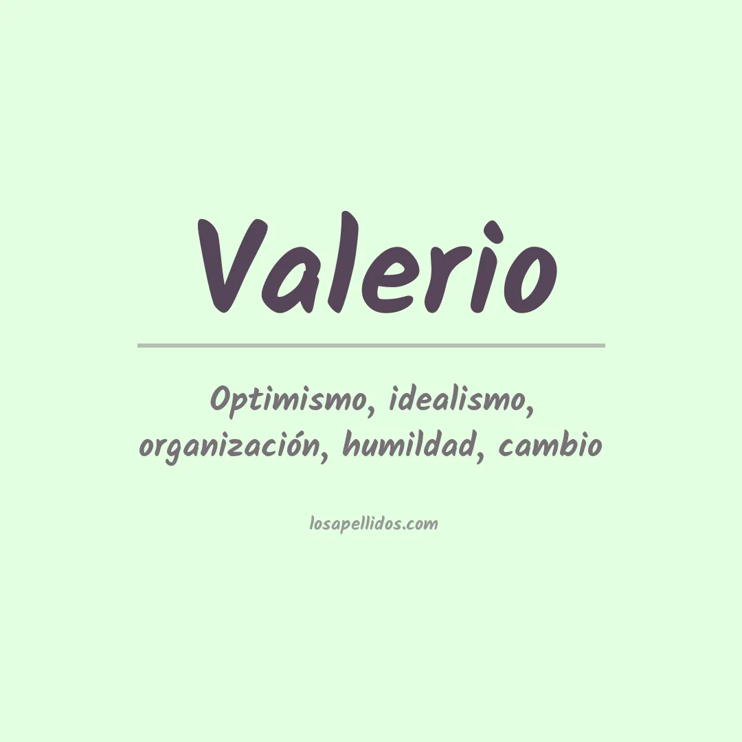 Apellido Valerio