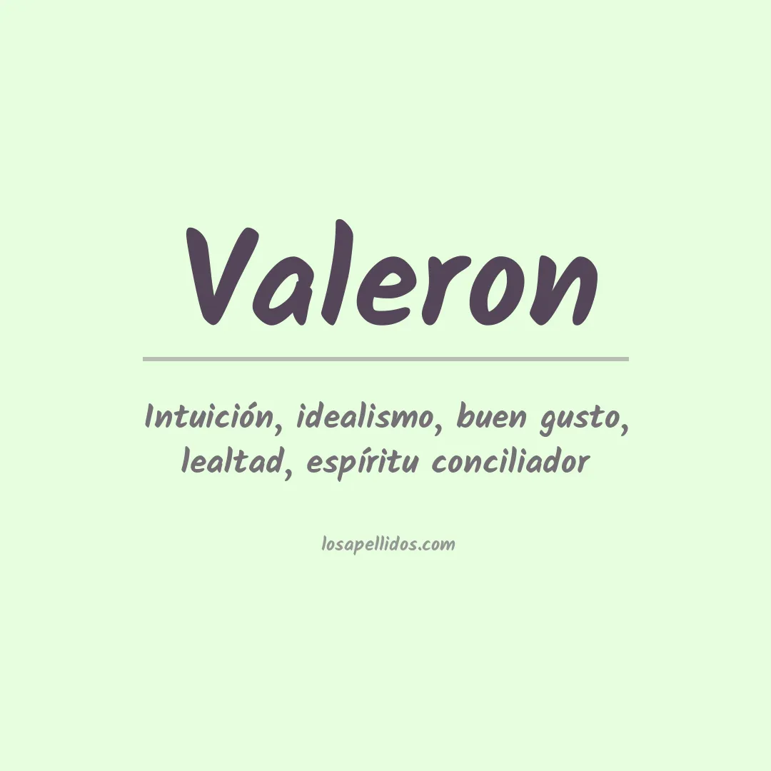 Apellido Valeron