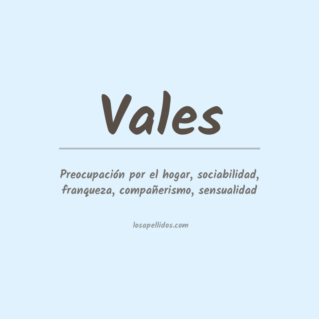 Apellido Vales