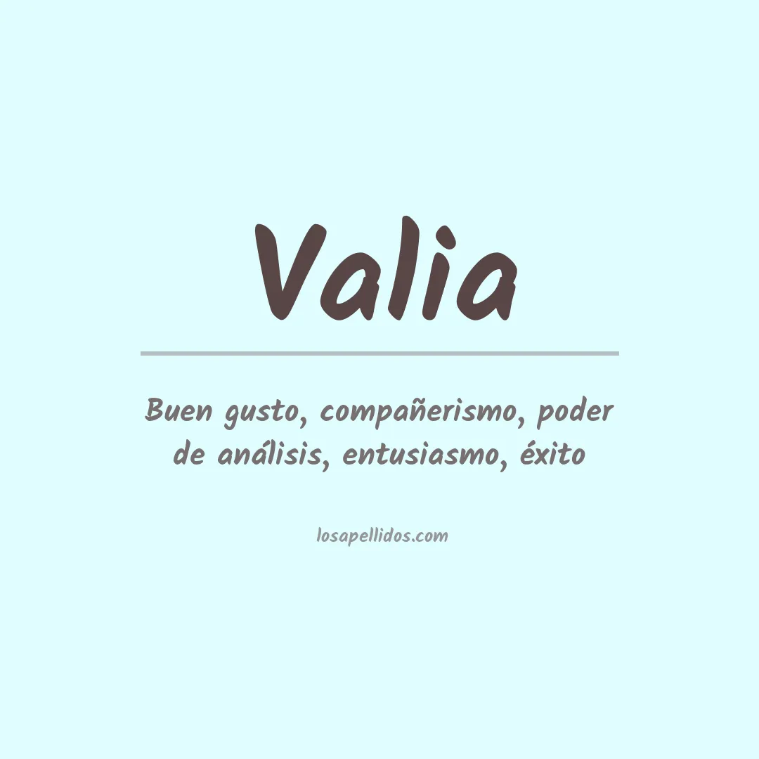 Apellido Valia