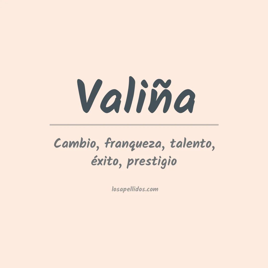 Apellido Valiña
