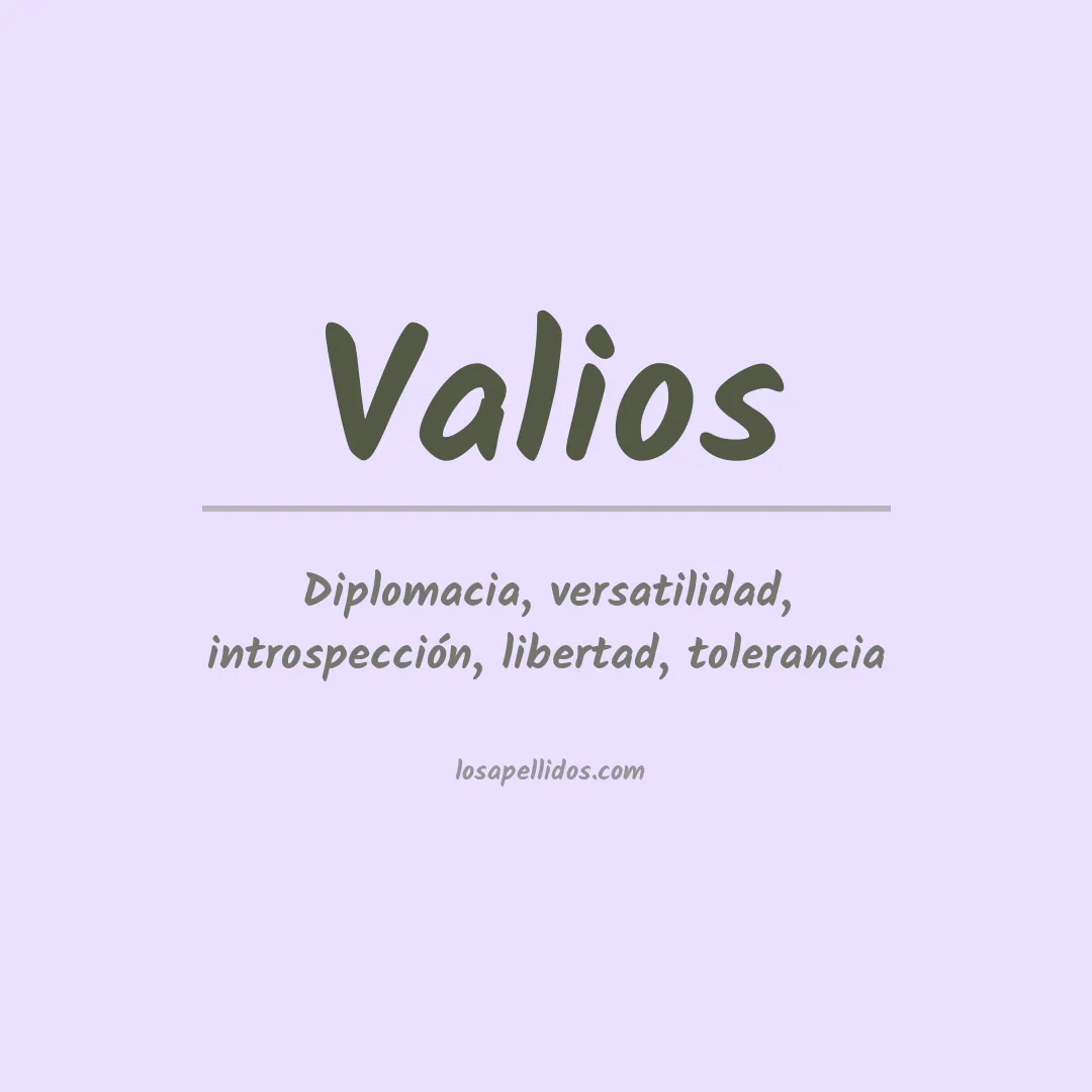 Apellido Valios