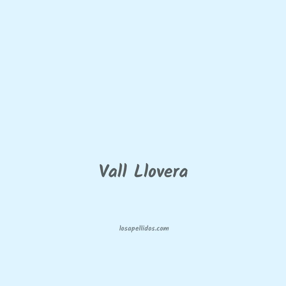 Vall llovera en chino