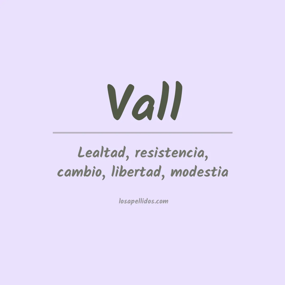 Apellido Vall