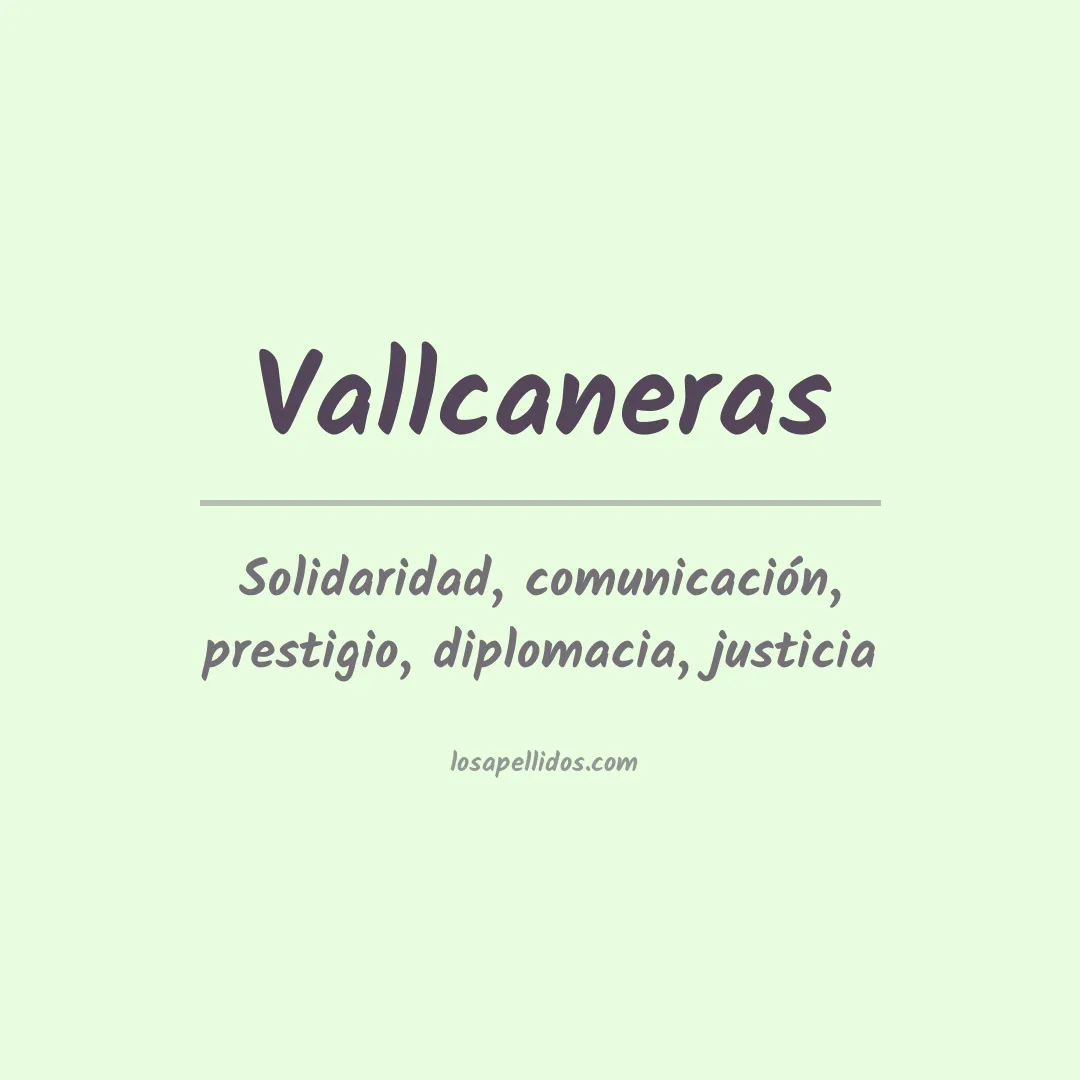Apellido Vallcaneras