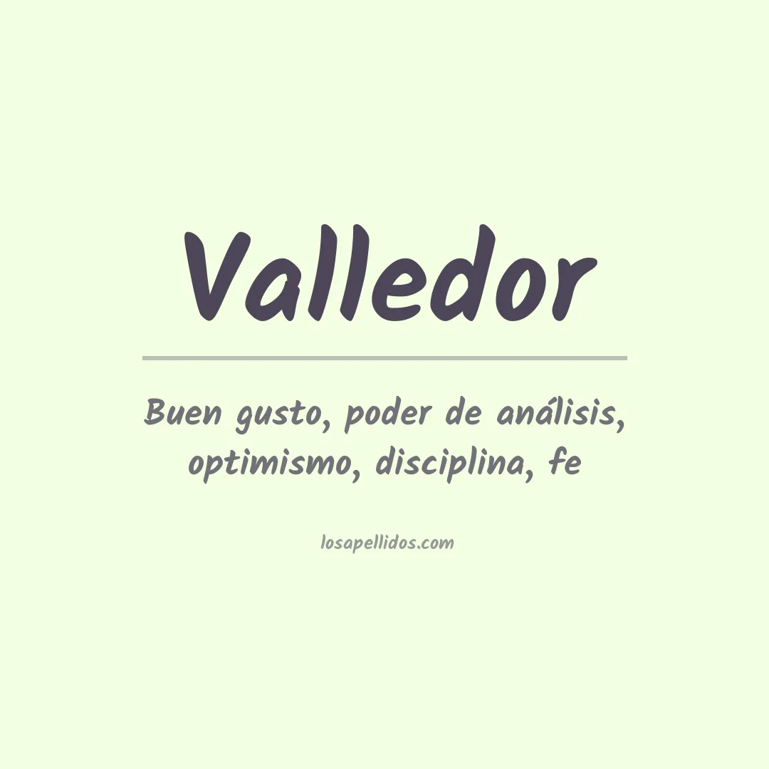 Apellido Valledor