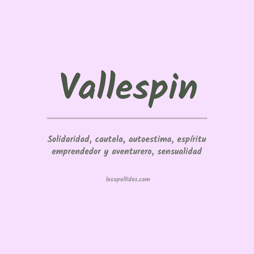 Apellido Vallespin