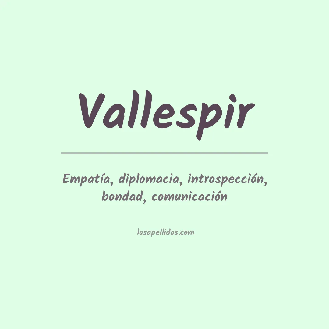Apellido Vallespir