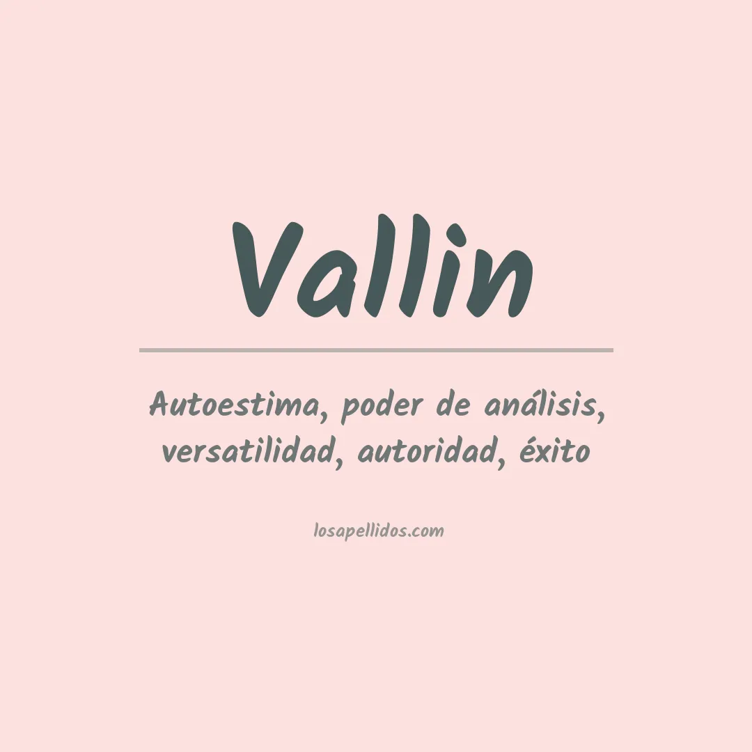 Apellido Vallin