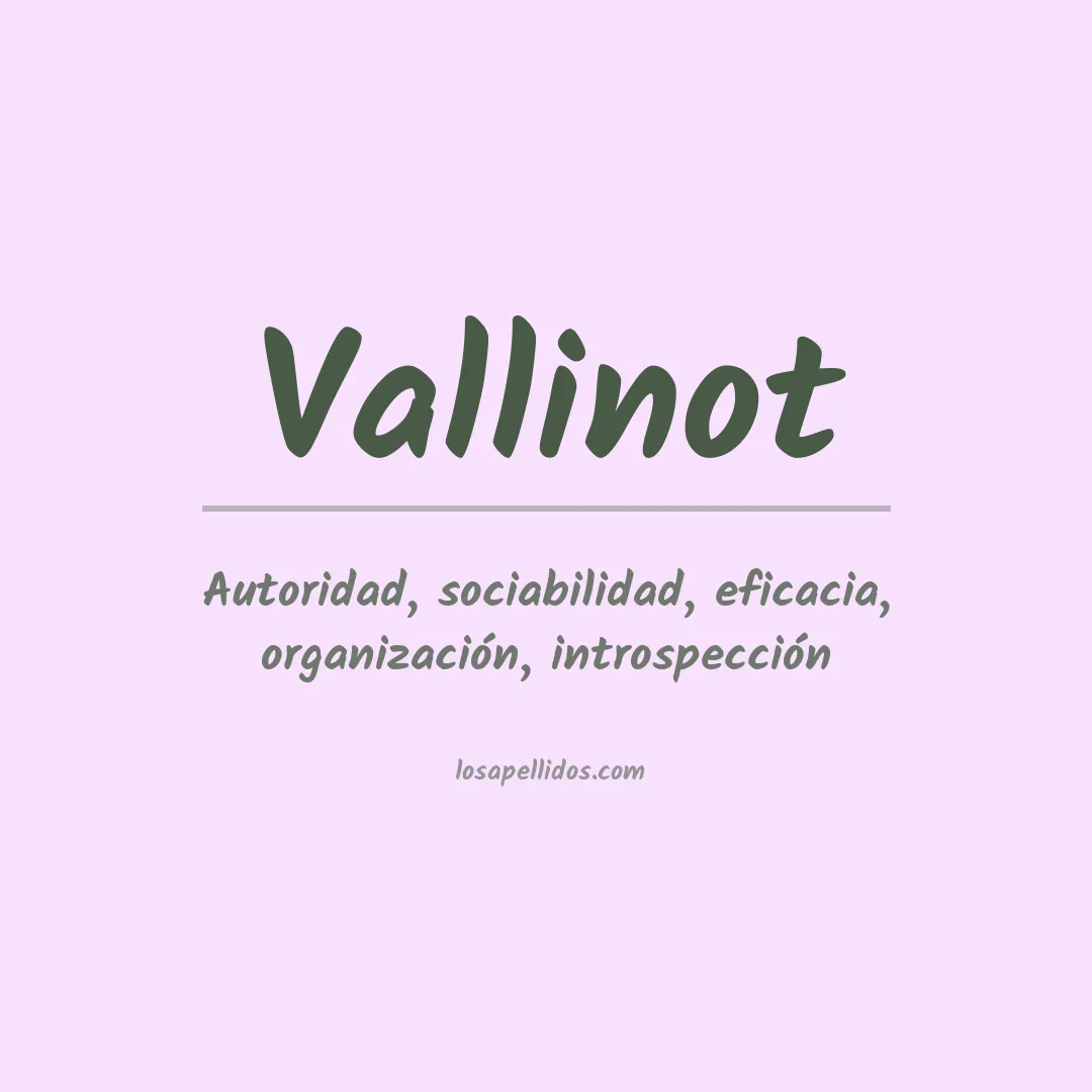 Apellido Vallinot