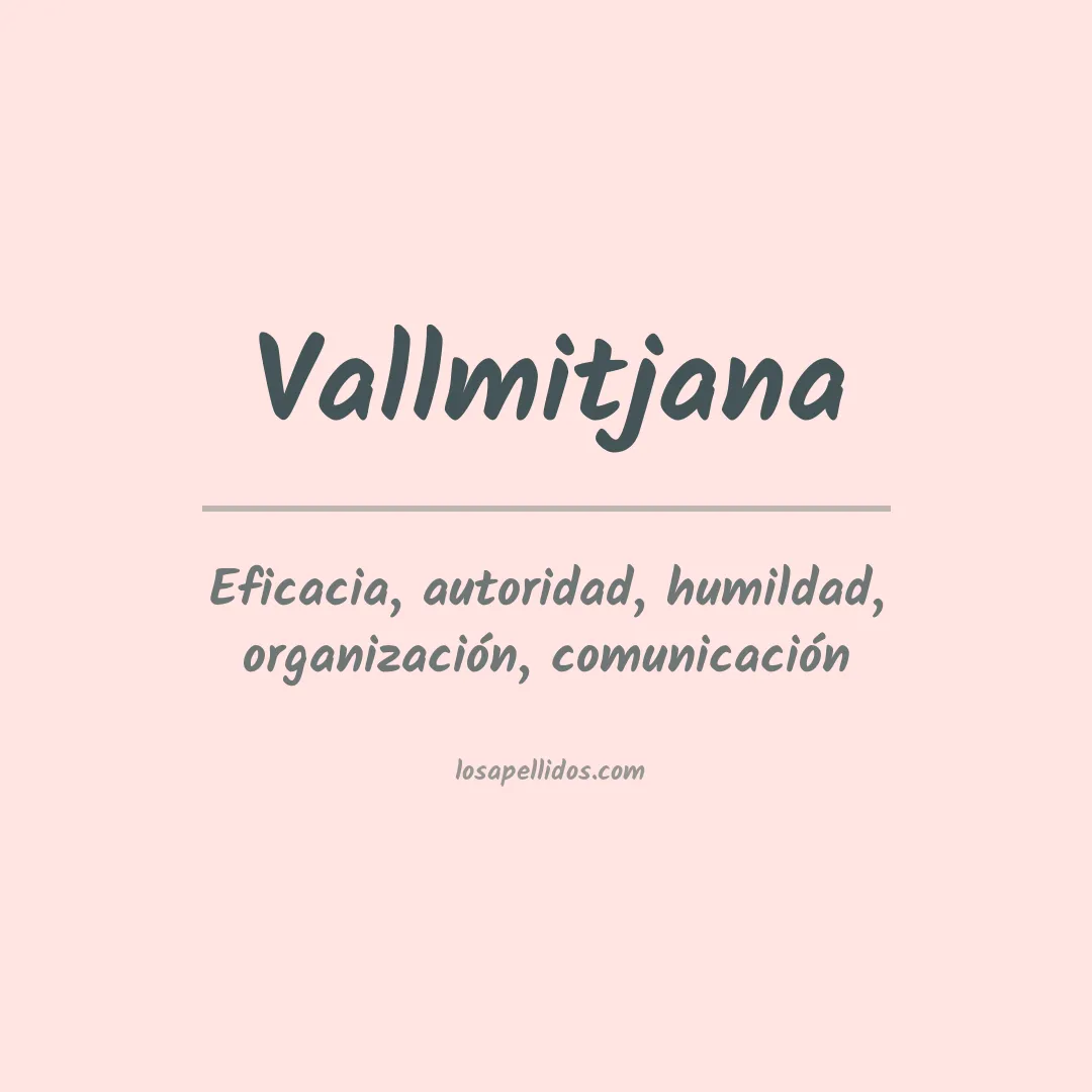 Apellido Vallmitjana