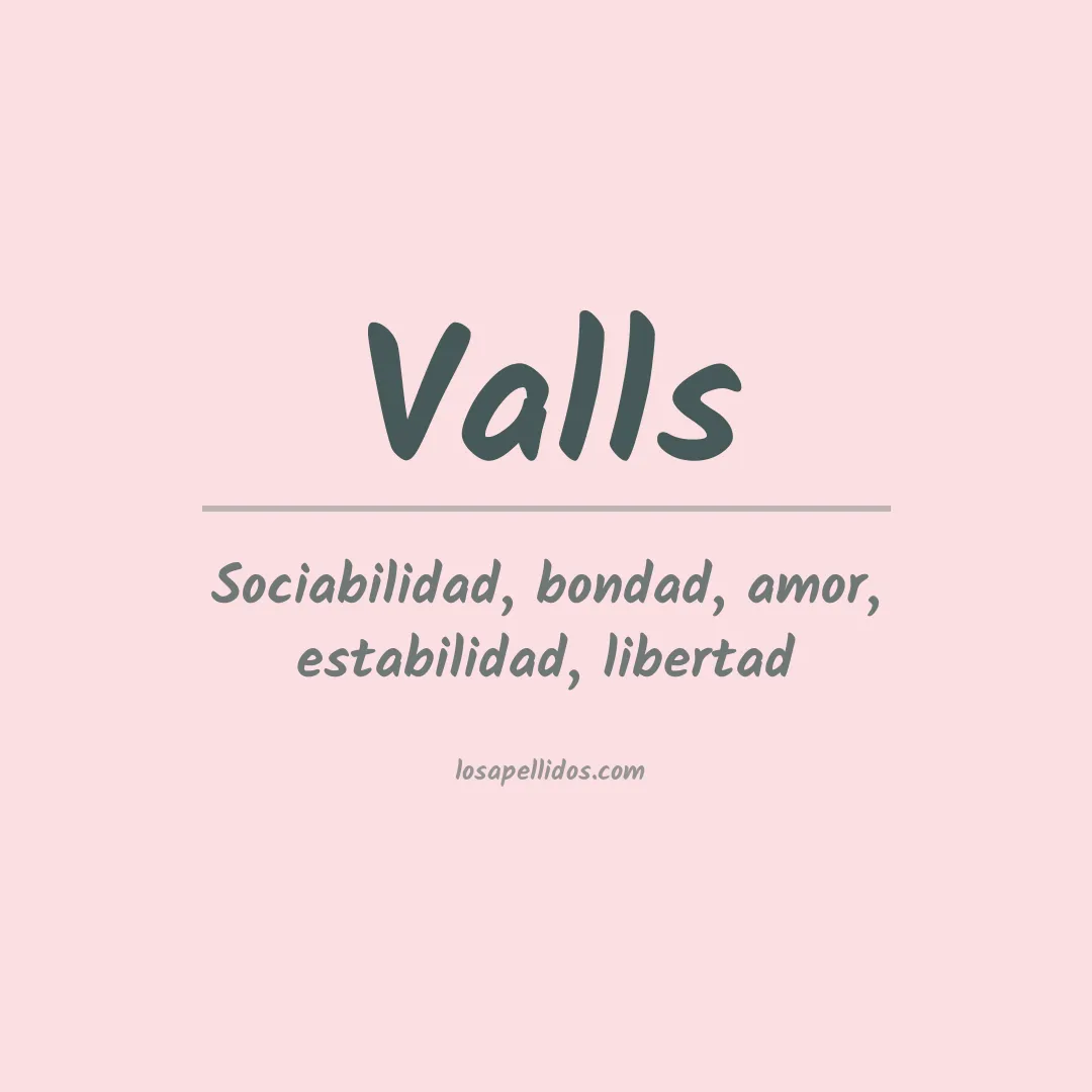 Apellido Valls