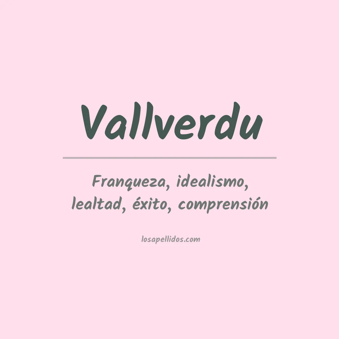 Apellido Vallverdu