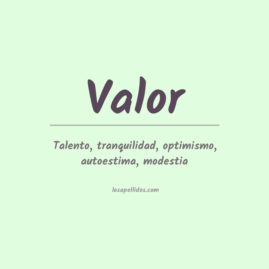 Apellido Valor
