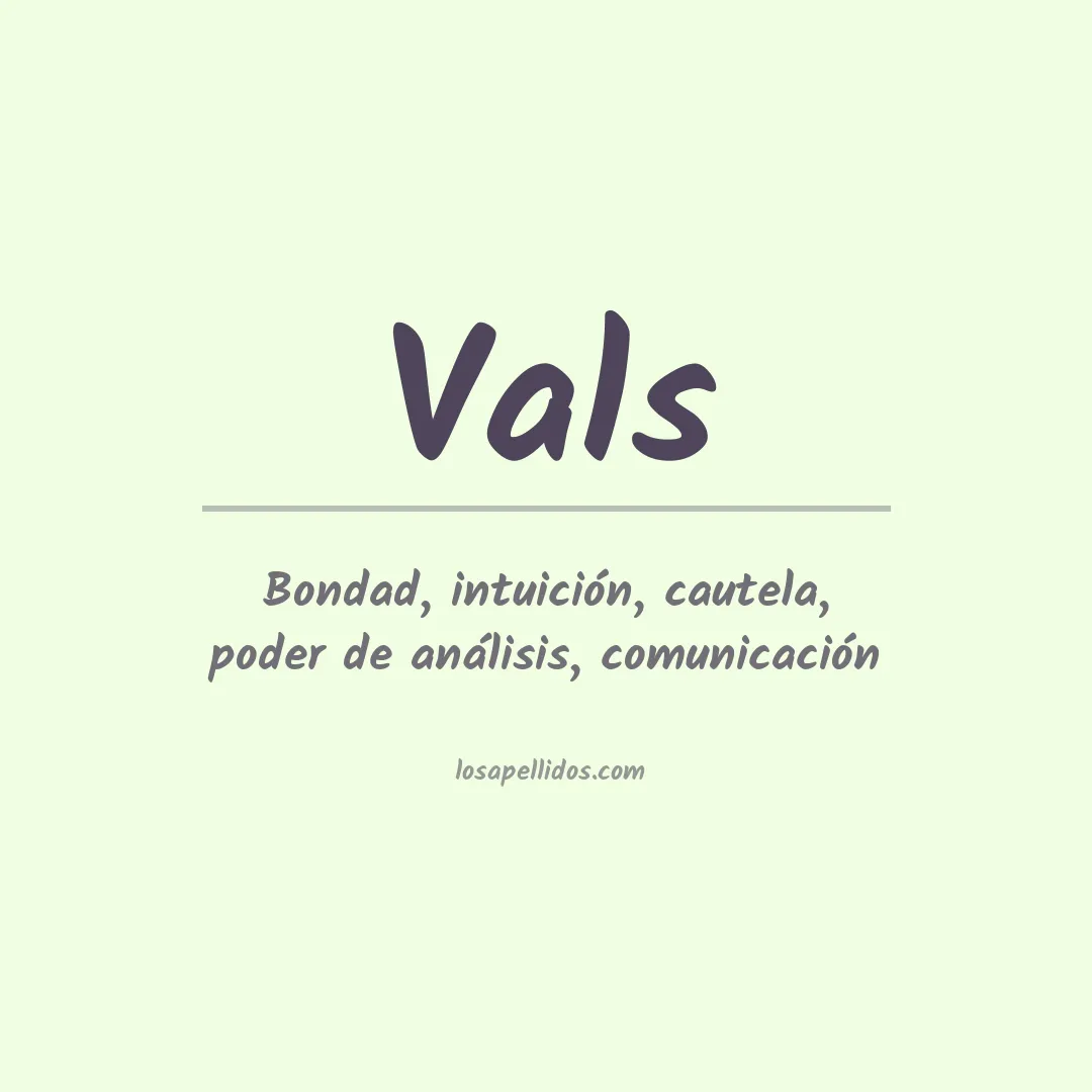 Apellido Vals