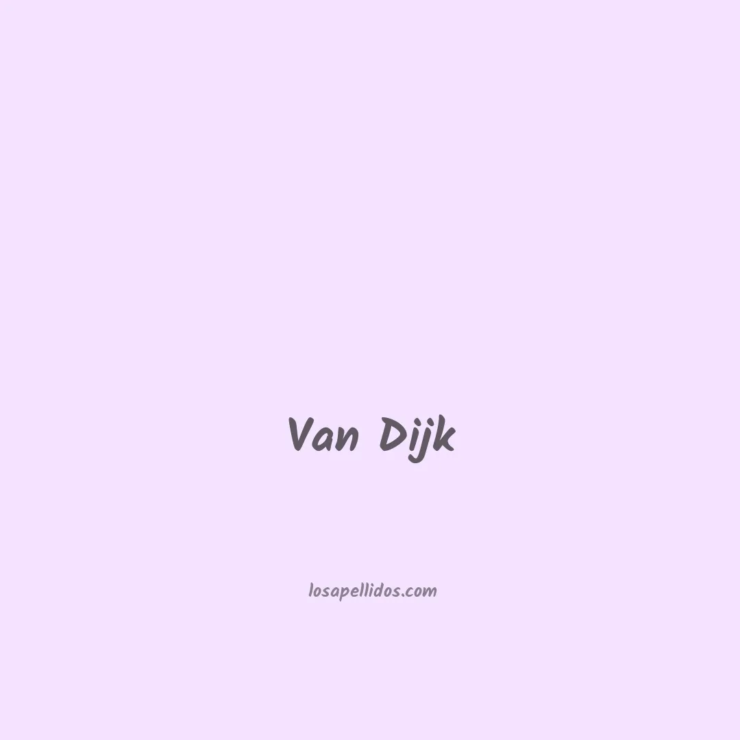 Van dijk en chino