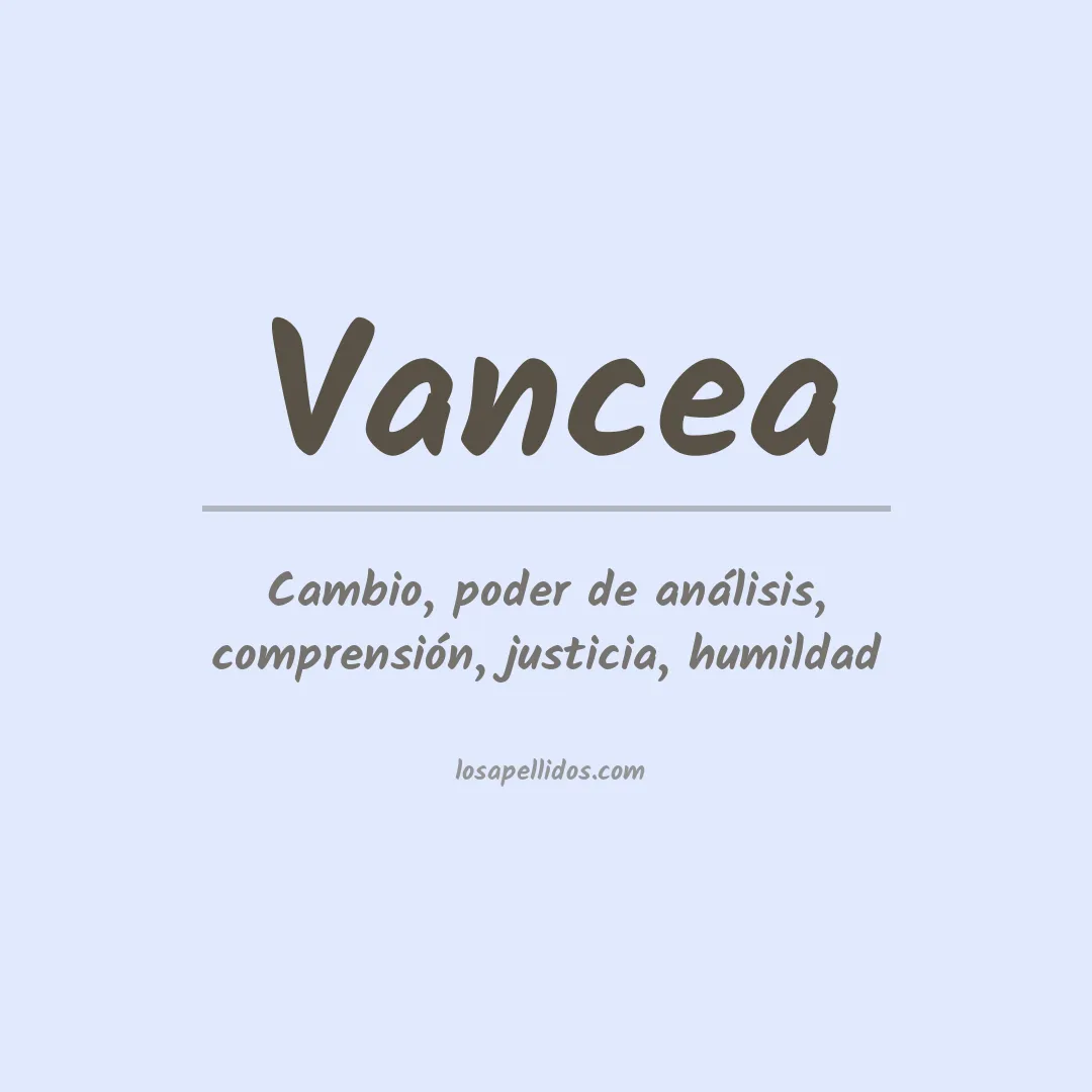 Apellido Vancea