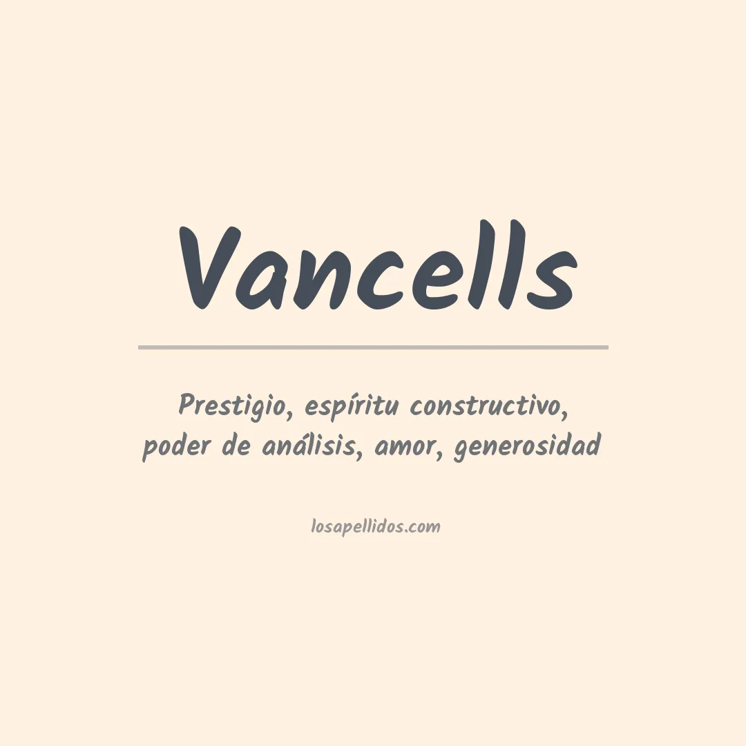 Apellido Vancells
