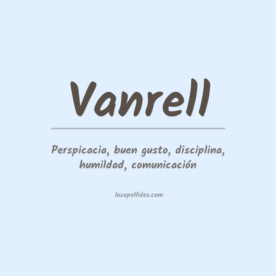 Apellido Vanrell