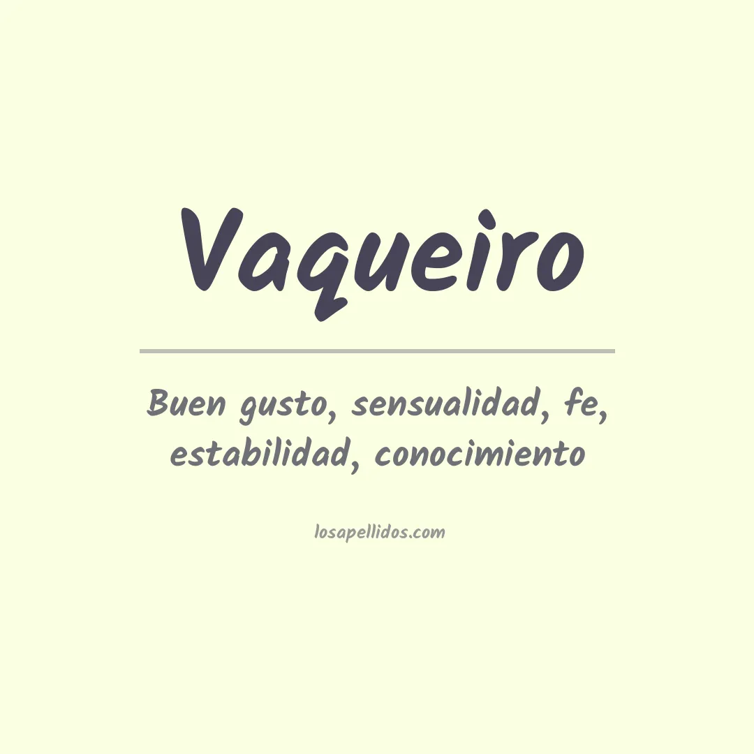 Apellido Vaqueiro