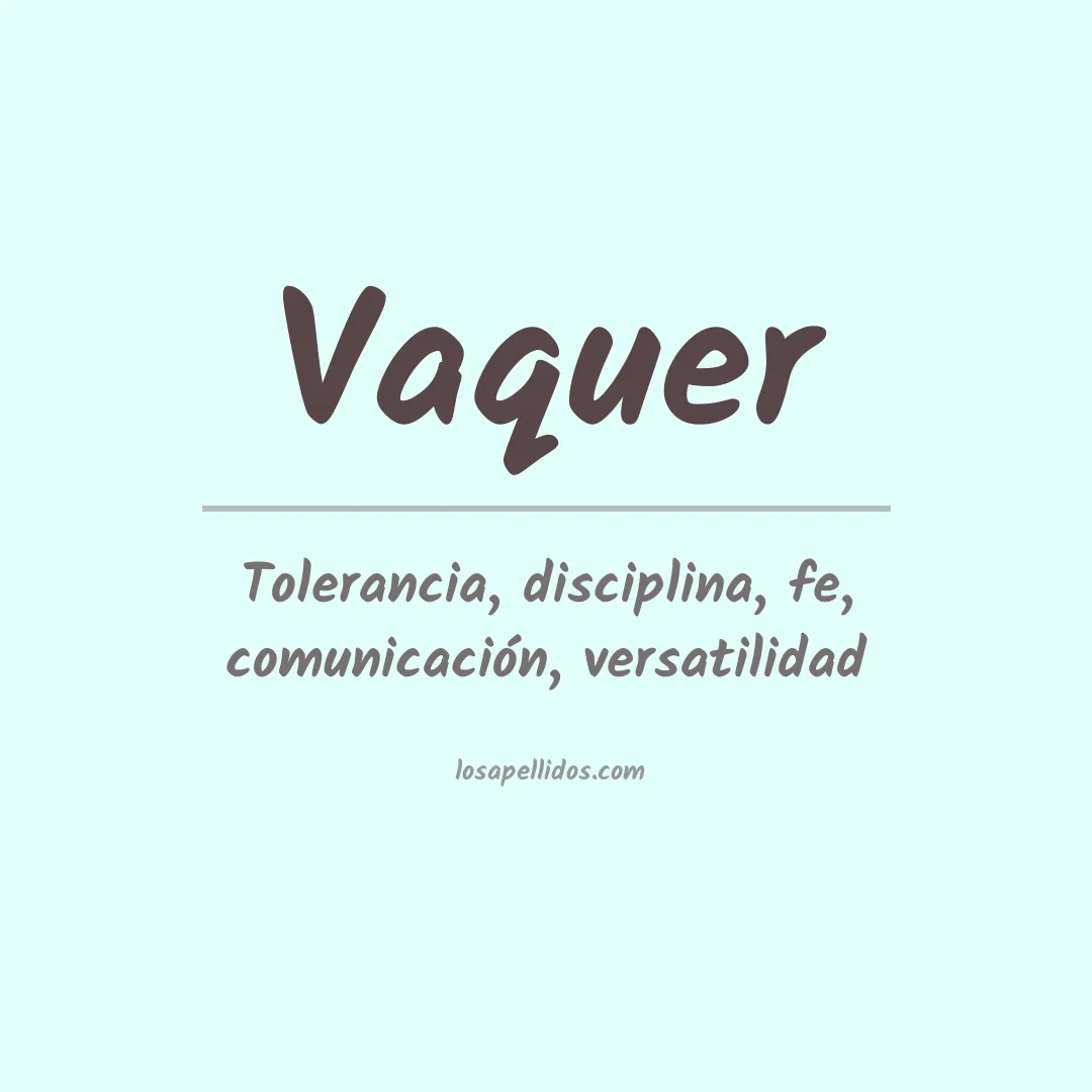 Apellido Vaquer