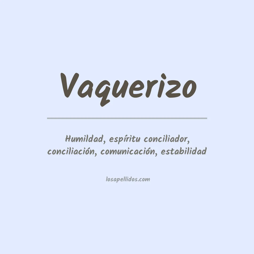 Apellido Vaquerizo