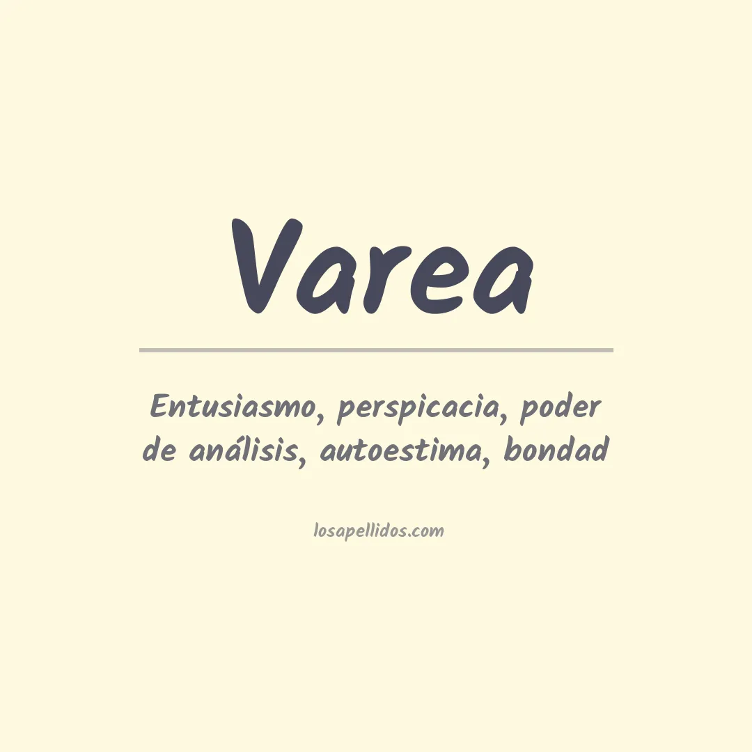 Apellido Varea