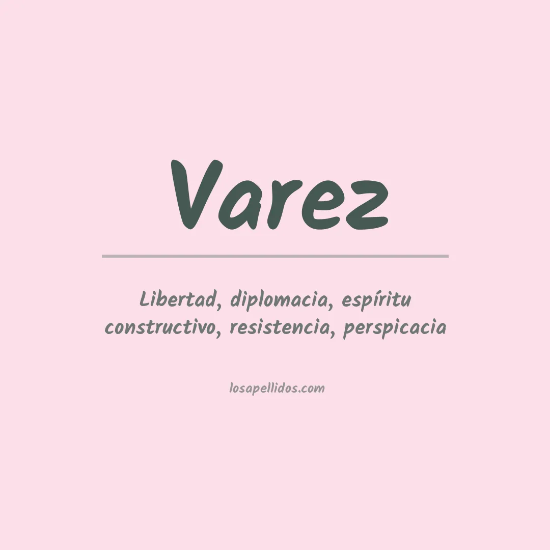 Apellido Varez