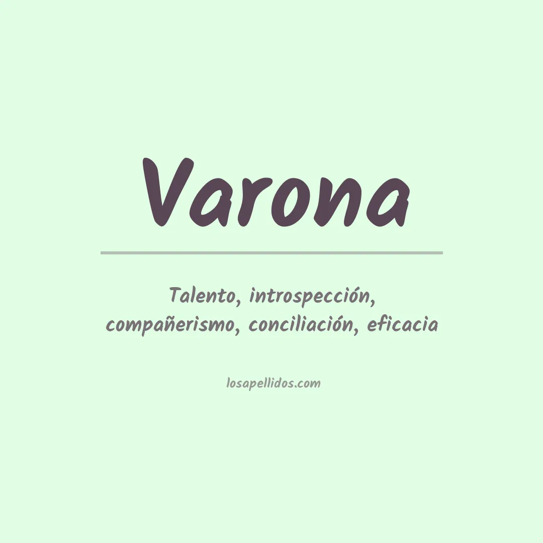 Apellido Varona