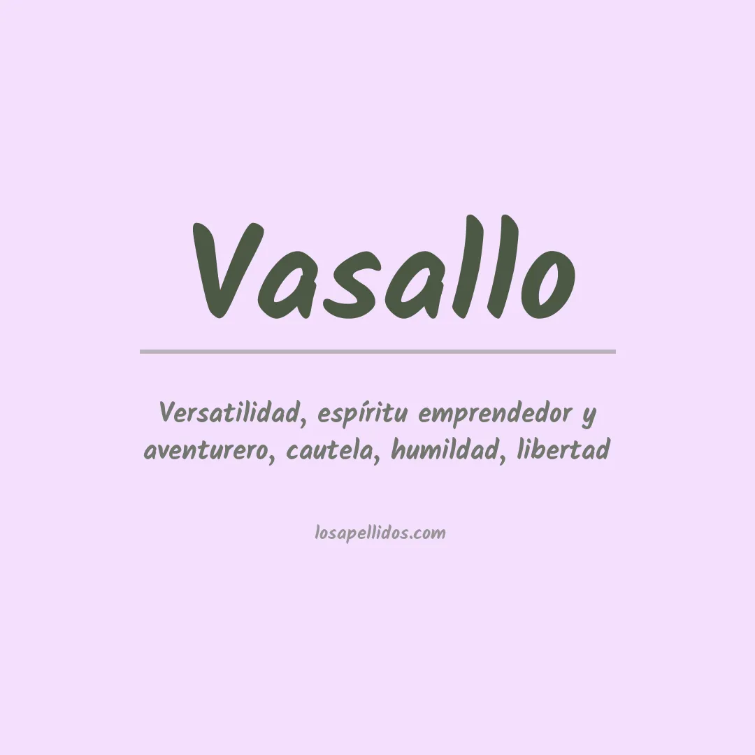 Apellido Vasallo