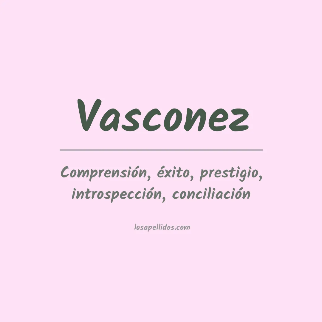 Apellido Vasconez