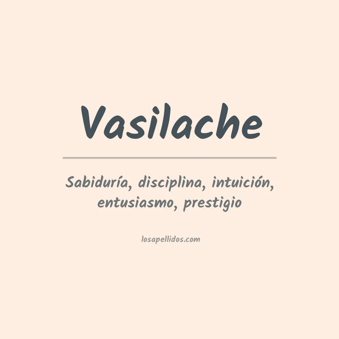 Apellido Vasilache